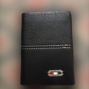 Belebaily Premium Tri-Fold Wallet for Men 10 Card Slots, Secure Button Closure, Large Cash Pocket
