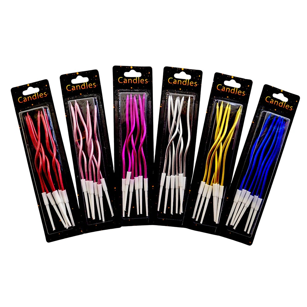 Curved Cake Candles | Pack of 6 - Image 3