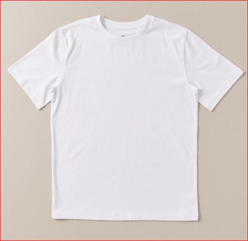 Men's Plain White Cotton Jersey T-Shirt Round Neck Casual Summer Wear - Image 3