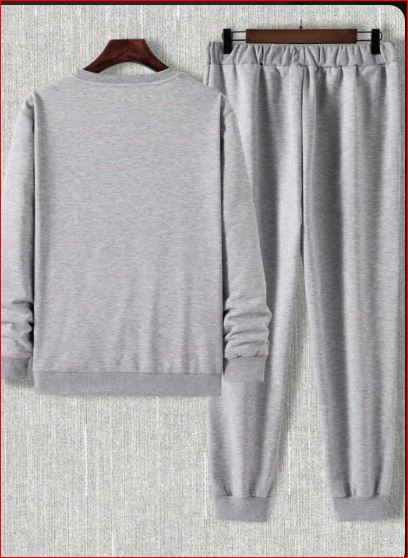Men Women Dri Fit Track Suit Grey Flawless Print - Image 3