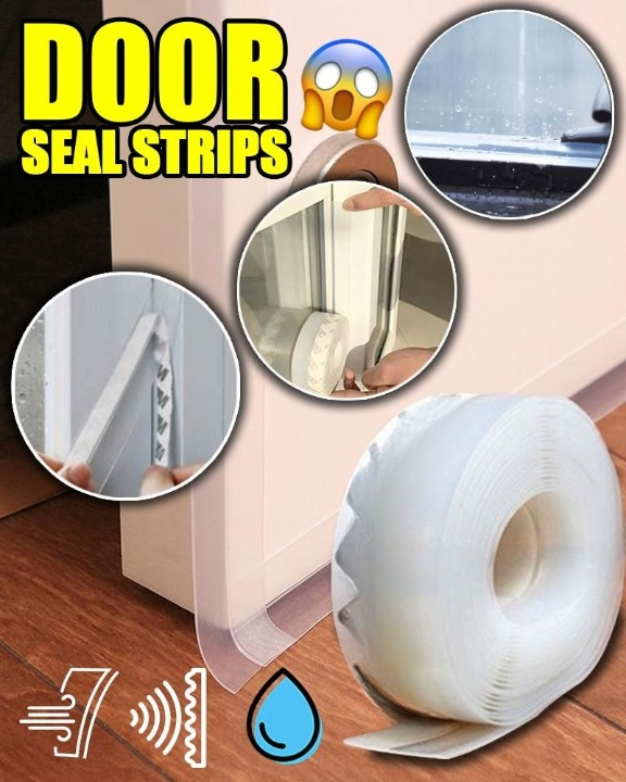 2 Meter Door & Window Seal Strip | Self-Adhesive Weather Stripping Tape - Image 4