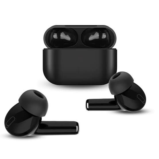 Premium Wireless Black AirPods Replica Sleek Design, Superior Sound, Affordable Luxury - Image 2