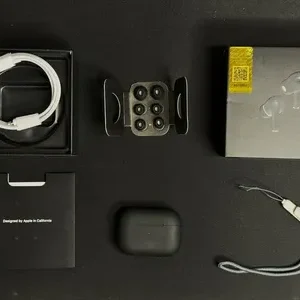 Black Pro 2 TWS Wireless Earbuds Bluetooth Headphones Black