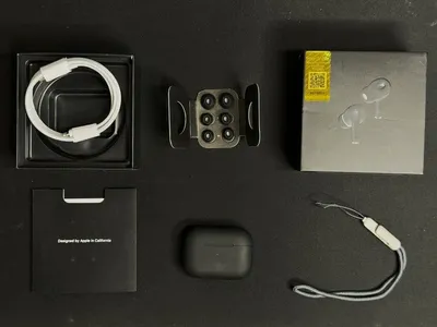 Black Pro 2 TWS Wireless Earbuds Bluetooth Headphones Black
