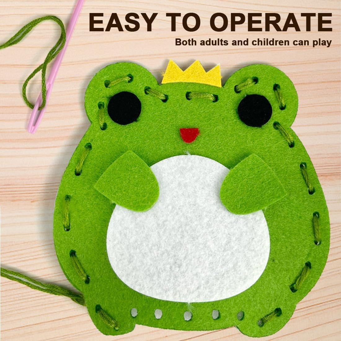 DIY Felt Sewing Kit for Kids Fun Handmade Craft Set for Beginners - Image 3