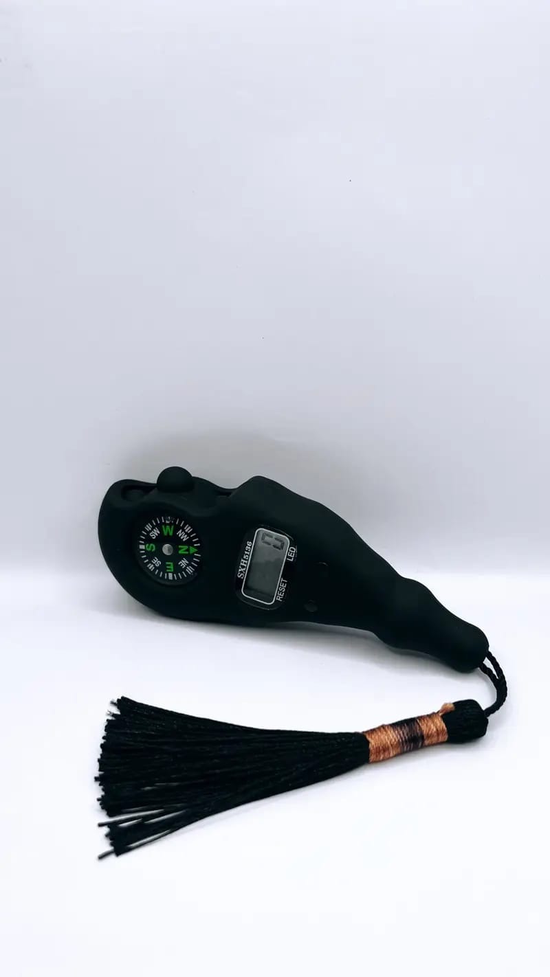 Digital Counter with Qibla Compass and Rotating Prayer Beads Portable Finger Tasbeeh Japa (random color) - Image 3