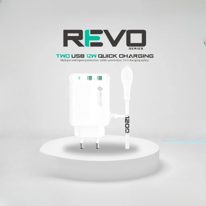 REVO iPhone Charger Fast Charging USB Adapter with Lightning Cable Safe & Reliable Power Charging - Image 3