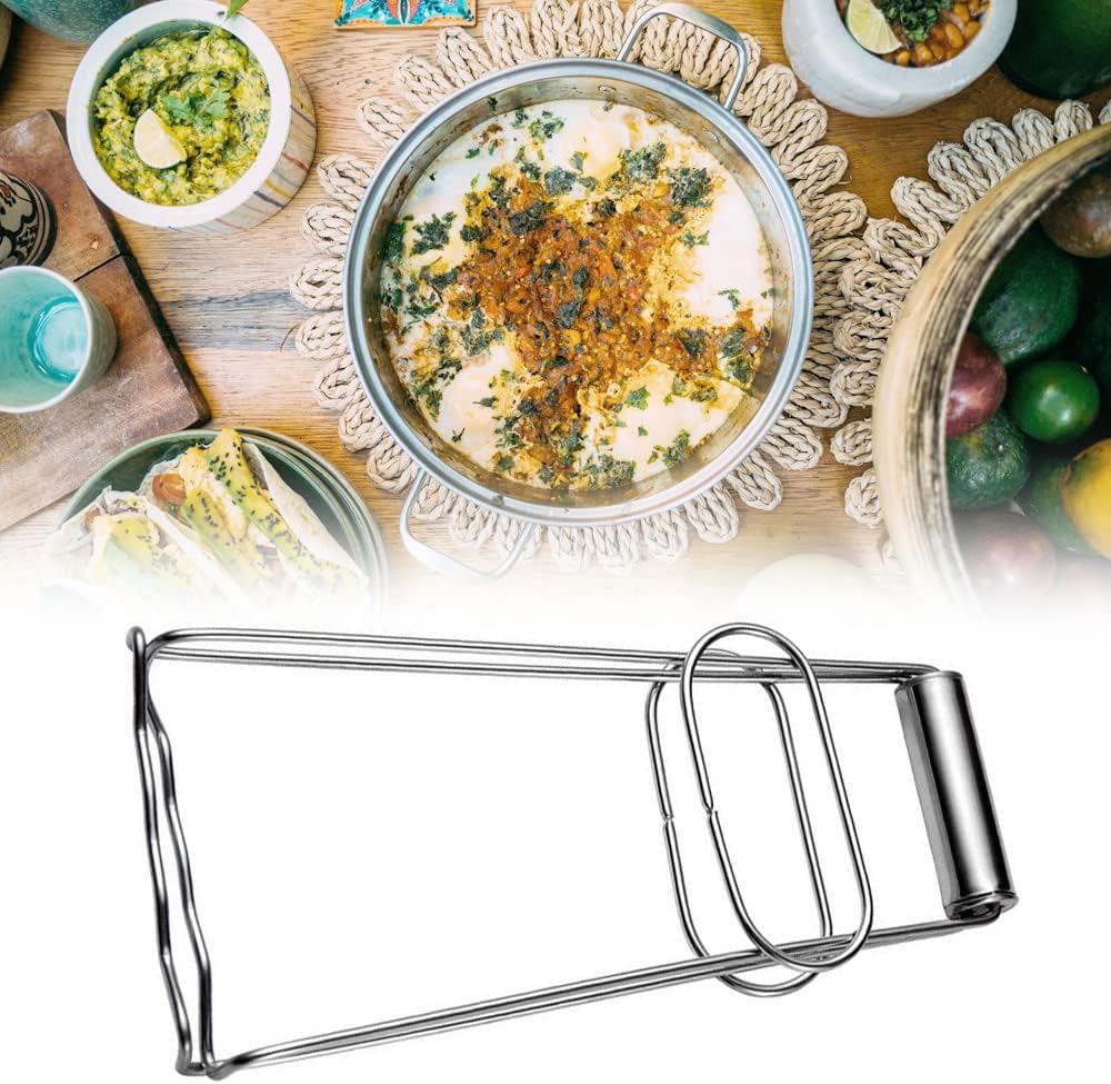 Stainless Steel Hot Bowl Clip Anti-Scald Tableware Lifter, Foldable Hot Dish Holder for Microwave, Oven & Cooking Use | Durable Kitchen Tool - Image 2