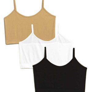 Pack of 3 Women's Cotton Camisoles – Soft & Comfortable Innerwear