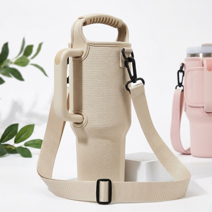 Portable Carry Bag for 40oz Stainless Steel Tumbler with Adjustable Strap | Random Color - Image 4
