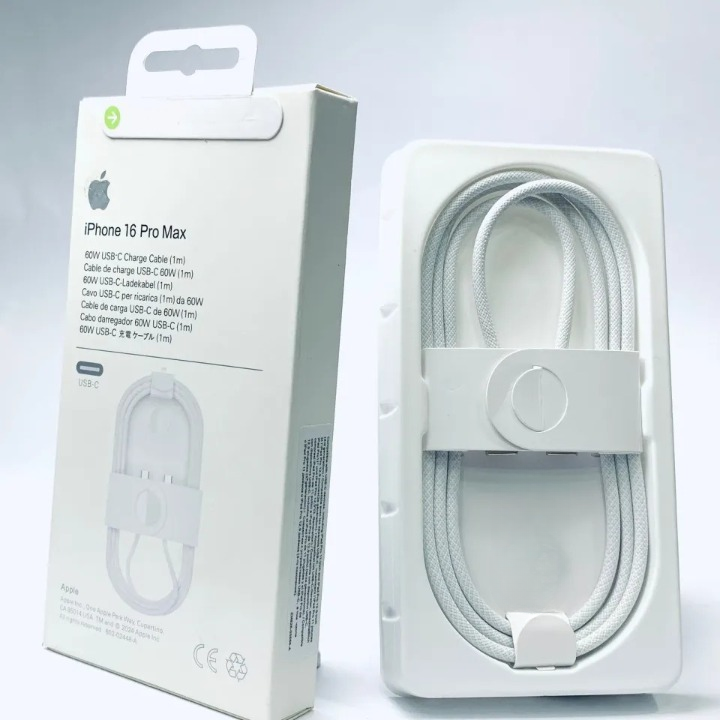Apple USB-C 60W Fast Charging Cable (1m) High-Speed Power