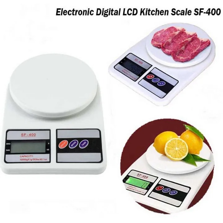 Kitchen Scale SF-400 Digital Electronic Weight Machine with Cell Food & Grocery Measuring Scale upto 10 KG - Image 4
