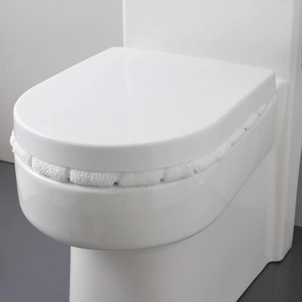 Universal Soft-Touch Cushioned Toilet Seat Cover Machine Washable Plush Comfort - Image 3