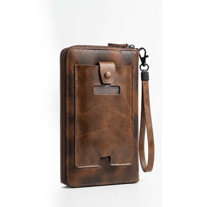 Kingro Premium Long Zipper Wallet with Phone Pocket Multi Card Holder Organizer for Men & Women