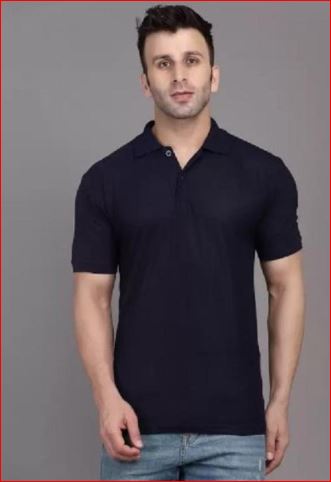 Men's Black Slim Fit Cotton Polo Shirt 180 GSM Plain Casual T-Shirt – Small to XL - Image 3