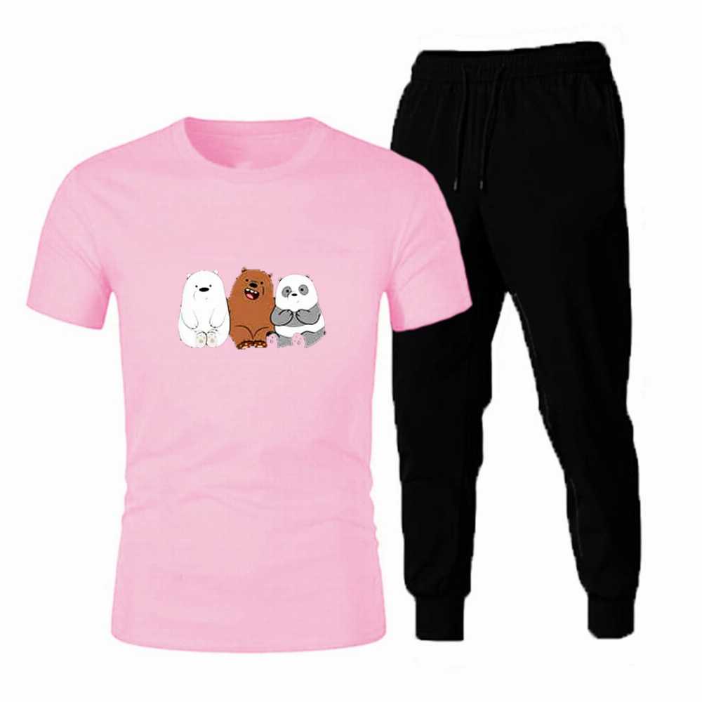 Women's Tag Printed Summer Tracksuit β Half Sleeve T-Shirt & Trouser Set