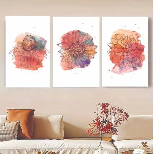 Set Of 3 Flower Frame Photo Type Frame 8x11 inches