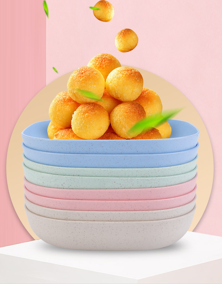 10pcs Plates Set With Holder (Random Colours) - Image 2