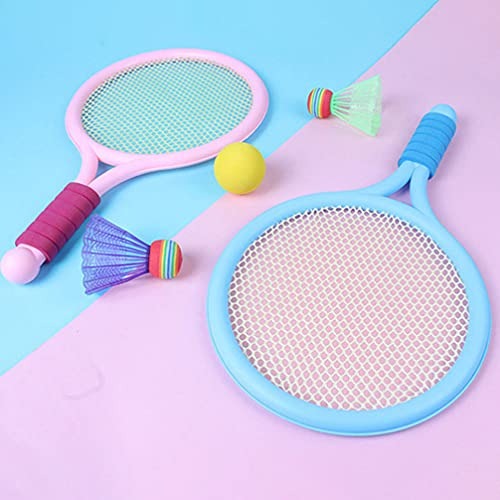 Kids Badminton & Tennis Racket Set Easy-To-Handle Outdoor Sports Toy With 2 Rackets, 1 Ball, And 1 Shuttlecock For Fun Indoor & Outdoor Play (Random Color) - Image 5