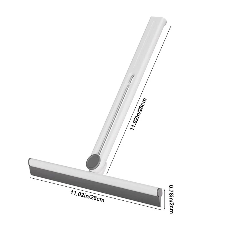 360° Rotating Foldable Squeegee Silicone Window & Surface Cleaner Tool - Image 4