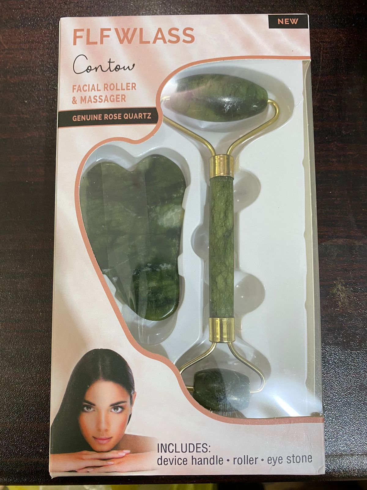 FLFWLASS Contour Facial Roller & Gua Sha Massager Set Natural Jade Stone Beauty Kit for Face Lifting & Anti-Aging - Image 5