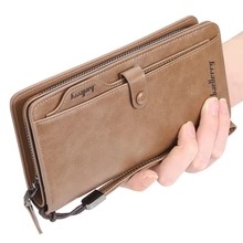 Balebaily Long Zipper Wallet for Men & Women PU Leather Wallet with 15 Card Slots Phone Pocket and Photo Window - Image 2