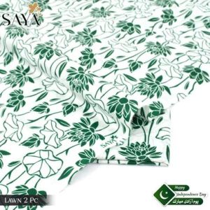 Pakistan Independence Day Premium Lawn Suit – 3 Pcs