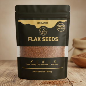 Organic Flax Seeds  100% Natural, Gluten-Free & Non-GMO Superfood