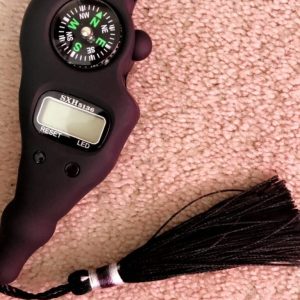 Digital Counter with Qibla Compass and Rotating Prayer Beads Portable Finger Tasbeeh Japa (random color)