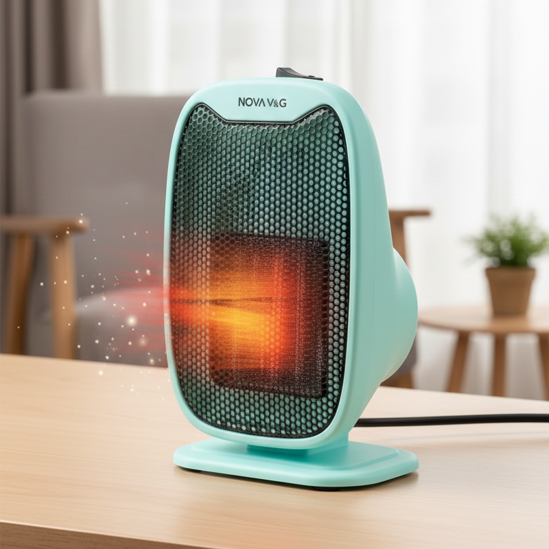 Electric Fan Heater Mini Mobile Heater Home Heating Warm Air Fan Office Room Handy Air Warmer Fan - Image 2