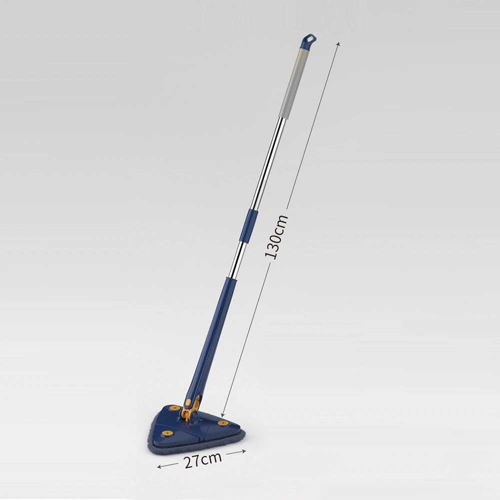 Extended Triangle Mop 360 Twist Squeeze Wringing X-Type Window Glass Toilet Bathroom Floor Household Cleaning Ceiling Dusting
