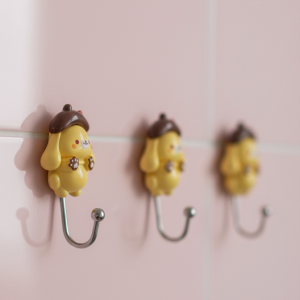 Sanrio Wall Hook  Cute & Durable Cartoon Wall Hanger for Keys, Bags, Towels & Accessories