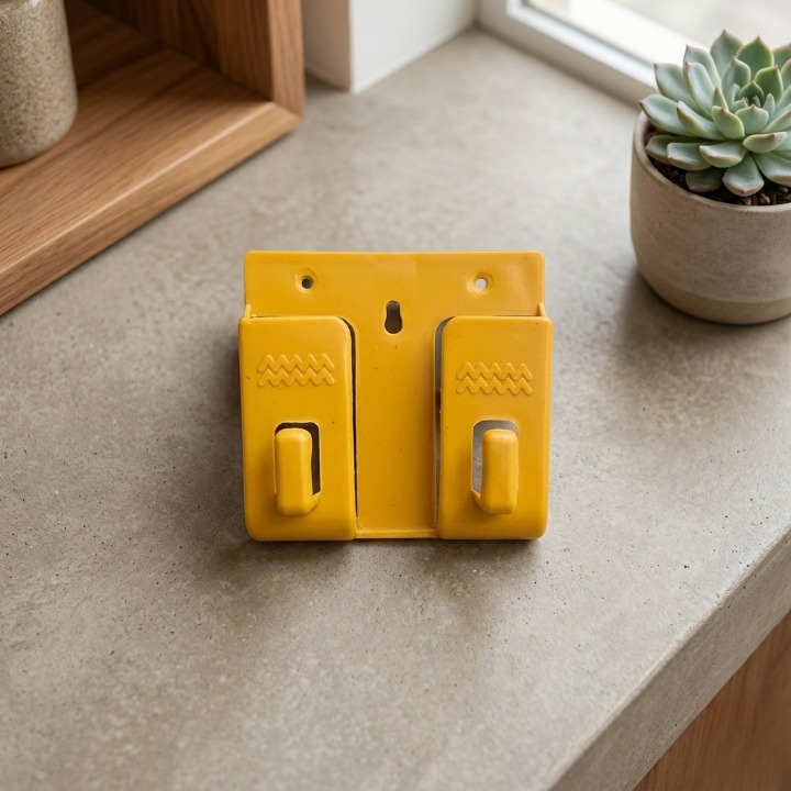 Wall Mounted Universal Mobile Phone Holders Space-Saving Charging Stand & Remote Organizer (Random Colors)