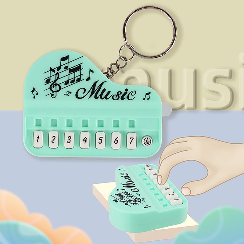 Portable Mini Piano Keychain Musical Toy - 8 Key Electronic Synthesizer Bag Charm, Interactive Birthday Gift & Party Favor - Random Colors - Image 2