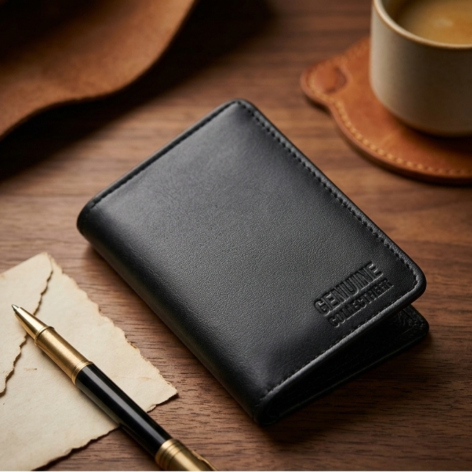 Premium Pure Leather Wallet Crafted from high-quality pure leather - Image 2
