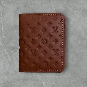 Classic Men's Genuine Leather Bifold Wallet - Slim Vertical Multi-Slot Card Holder