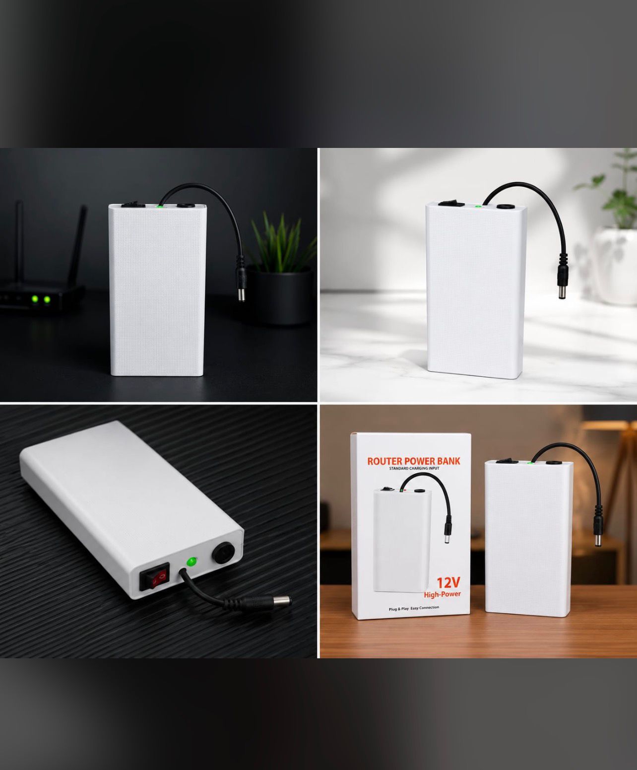 Xiaomi Mi 20000Mah 12V Router Power Bank Mini UPS Battery Backup for Wi-Fi Routers
