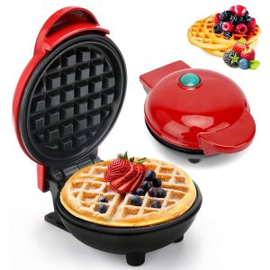 Waffle Maker Breakfast Machine  Non Stick Easy Clean Compact Electric Appliance For Quick And Delicious Homemade Waffles