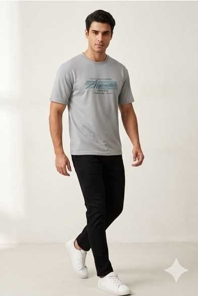 Imported Drop Shoulder Printed T-Shirt for Men & Boys - Image 6