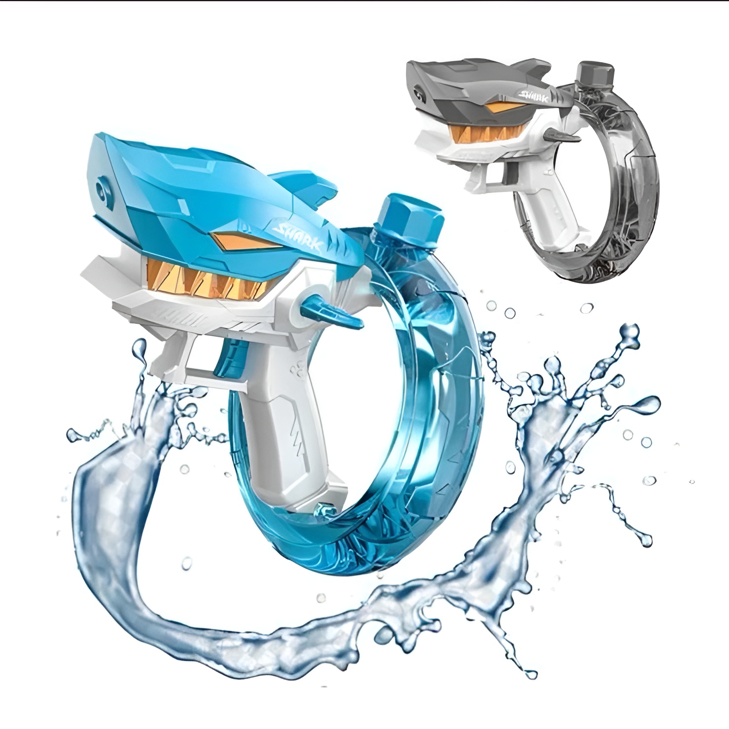Rechargeable Shark Water Gun High Pressure Electric Water Blaster Toy For Kids, Long Range Water Shooter, Fun Outdoor Summer Play (Random Color) - Image 3