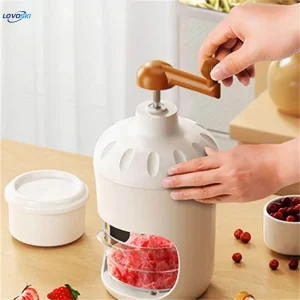 Portable Manual Ice Shaver Machine & Snow Cone Maker