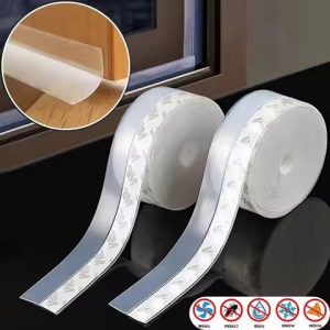 5 Meter Silicone Door Draft Stopper & Window Seal Strip  Weatherproof, Dustproof, Noise Insulation for Doors, Windows & Shower Gaps