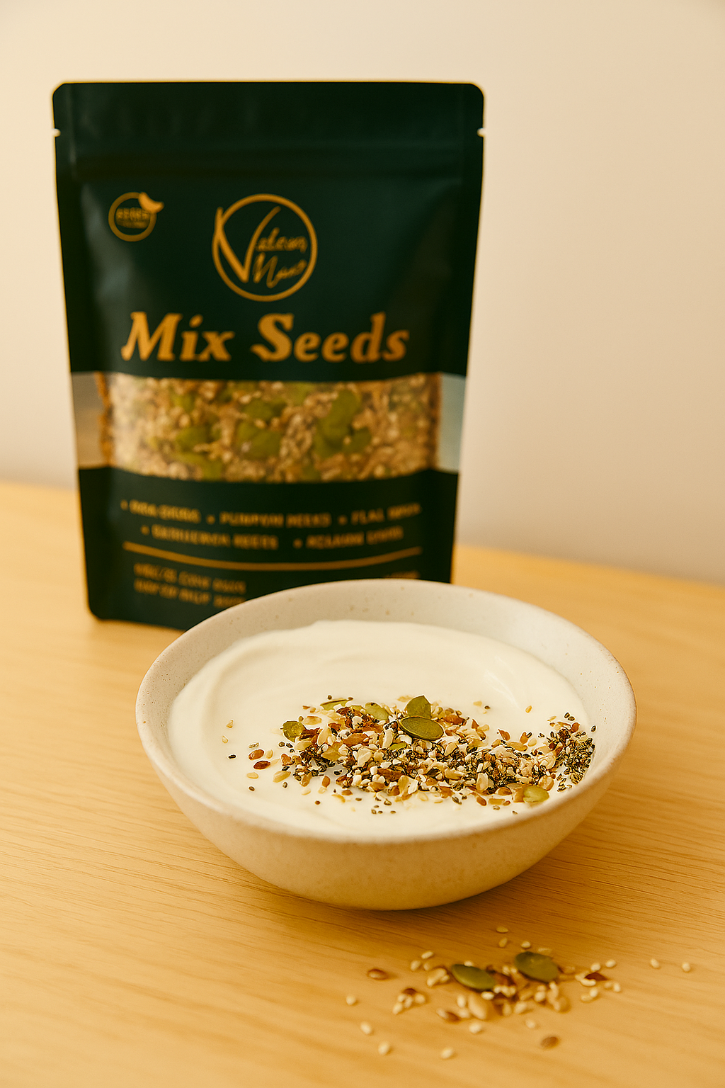 Valam Naturals Mix Seeds 250g Healthy Blend of Pumpkin, Flax, Sunflower, Sesame & Chia Seeds - Image 3