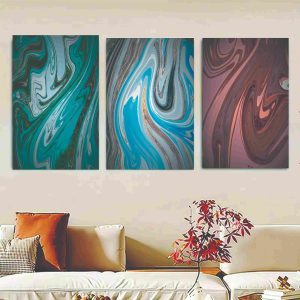 Set Of 3 sky Sticky Canvas Phototiles Frame For Wall, Home Decor
