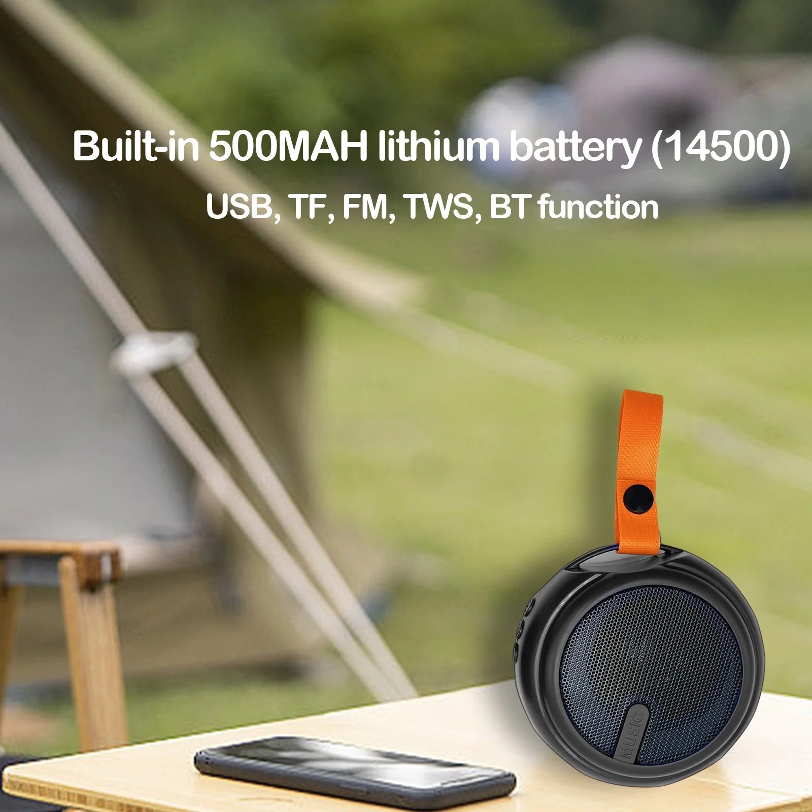 X-316 Mini Bluetooth Speaker Multi-Function Portable Wireless Outdoor Speaker with USB, TF Card & FM Radio (Random Color) - Image 2