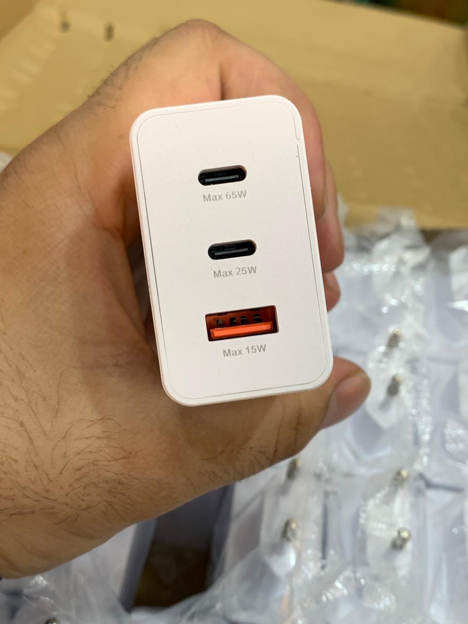 65W Original Adapter | PD Fast Charging + USB Quick Charger | Universal Mobile Compatibility - Image 4