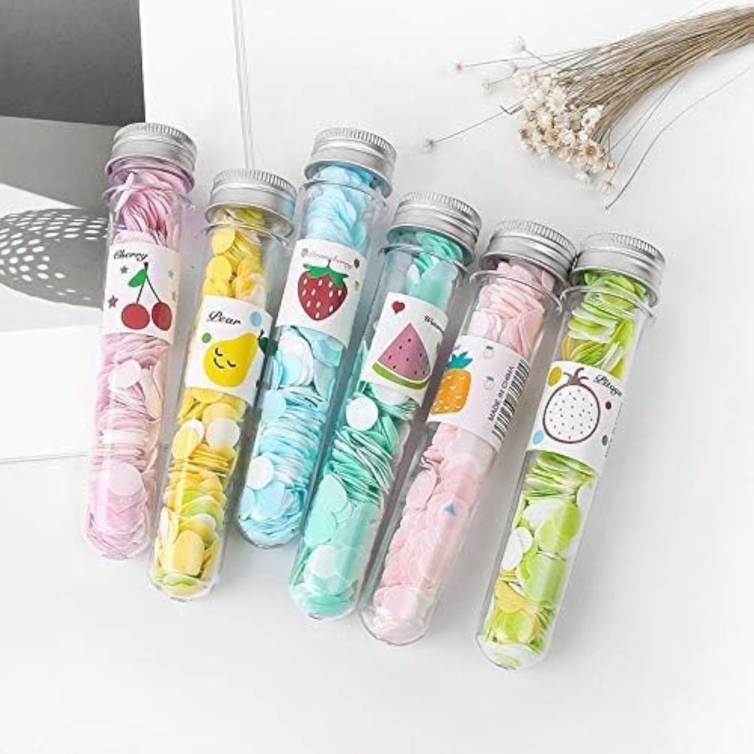 100 PCS Disposable Flower Paper Soap with Portable Tube Multi-Color Travel Sheets for Hand Washing & Outdoor Use- Random Color