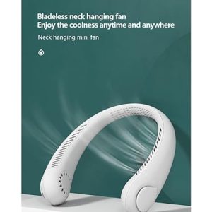 Portable Neck fan air Cooler & Purifier... Adjustable 3 speed and Rechargeable (random color )