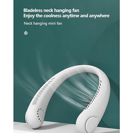 Portable Neck fan air Cooler & Purifier... Adjustable 3 speed and Rechargeable (random color )