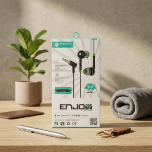 SOVO SH-15 Stereo Earphone Handsfree  High Quality Wired Earphones with Deep Bass, Clear Sound & Comfortable Fit for Calls & Music